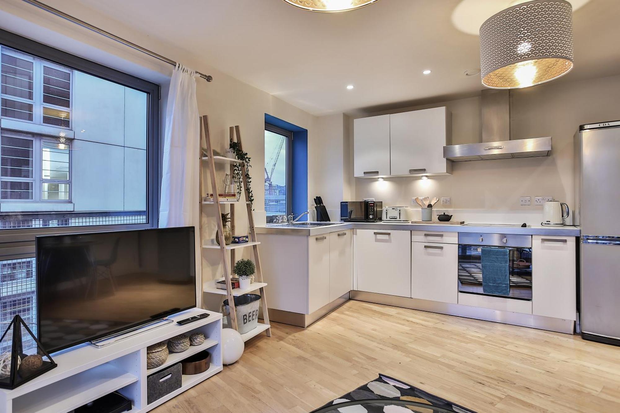 Skyview Apartment By Noknokstay - City Centre With Parking - Group, Family, Business Sheffield Ngoại thất bức ảnh